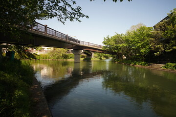 伏見　濠川　であい橋　