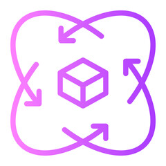 360 Degree gradient icon