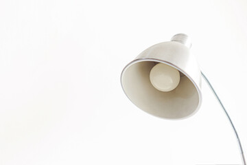 Aluminium Reading Lamp on living room with white background