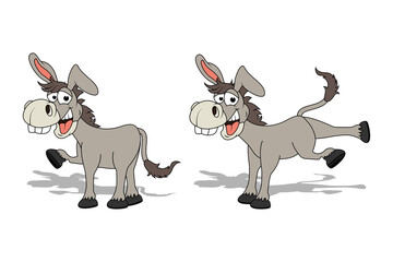 cute donkey animal cartoon graphic