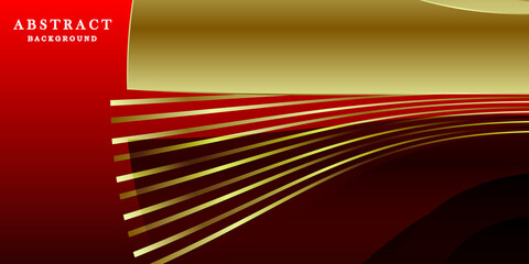 Luxury red and gold background