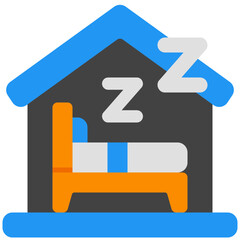 Obraz premium bedroom flat icon