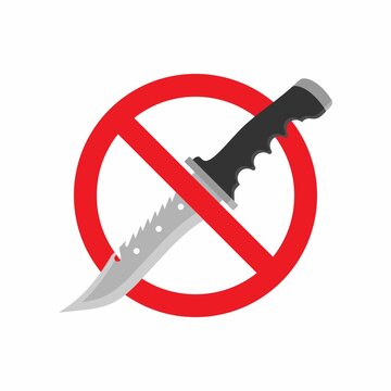 No Weapons / Dagger / Knife Icon : Weapons Theme, Infographics and Other Graphic Related Assets.
