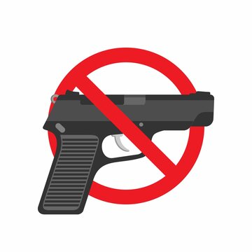 No Weapons / Gun Icon : Weapons Theme, Infographics and Other Graphic Related Assets.