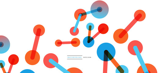 Network concept abstract background. Dots connection. Big data idea. Business template for wallpaper, banner, background or landing