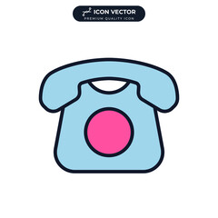 phone icon symbol template for graphic and web design collection logo vector illustration