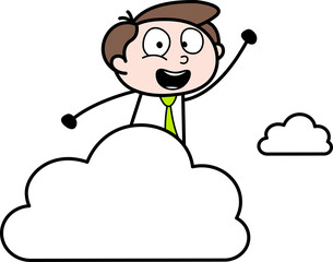 man with cloud
