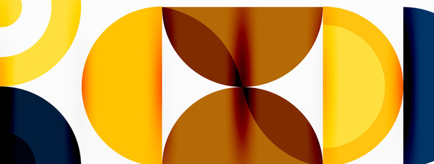 Colorful circle abstract background. Template for wallpaper, banner, presentation, background