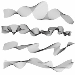 abstract wave set background isolate. wavy lines vector.