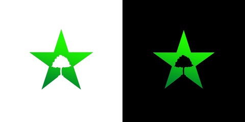 Elegant and attractive tree of life star logo design