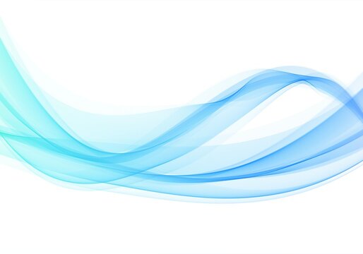 Abstract creative flowing blue wave background © Harryarts