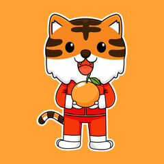 Tiger vector chinese new year 2022