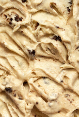 Ice cream background material. Ice cream with chocolate chips. アイスクリームの背景素材。チョコレートチップの入ったアイスクリーム	
