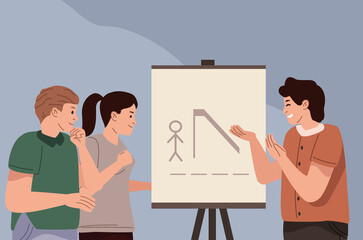 people playing hangman game