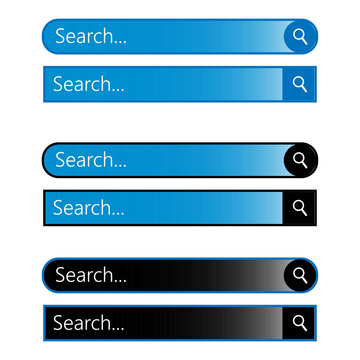 Search bar icon in neomorphism design style with shadow. 3d UI search button for browser window. Neomorphic trendy design element isolated on white background. jpeg image jpg illustration.
