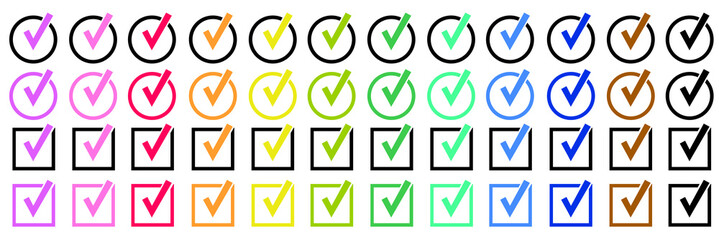 colored check mark icon. Check mark jpeg icon. Checkmark Illustration. jpg image symbols set , colored checkmark isolated on white background. jpg isolated symbol.
