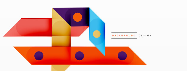 Color overlapping stripes background. Colorful lines composition for wallpaper, banner, background or landing