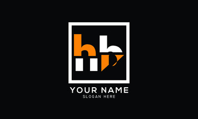letter HB logo design vector 