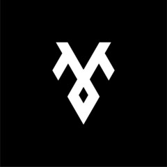 Obraz premium Letter MO logo vector image