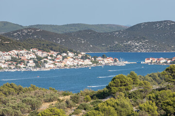 Fototapeta na wymiar View of bay in Murter island, Croatia