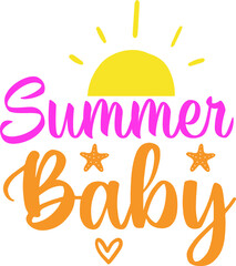 summer t shirt and svg design