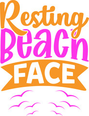 summer t shirt and svg design