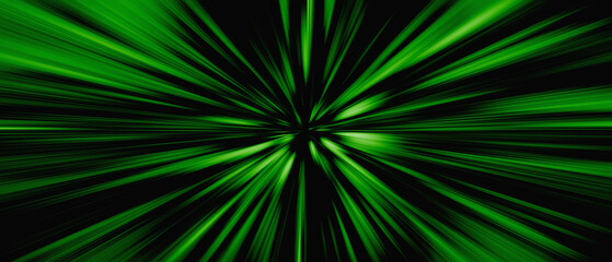 Obraz premium Abstract green background with comic style illustration