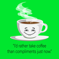 coffee quote, banner