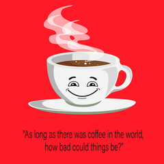 coffee quote, banner