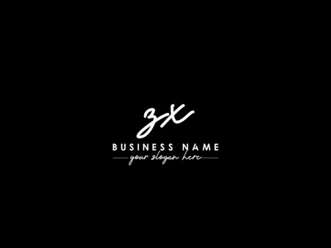 Letter ZX Signature Logo, Signature Zx xz Logo Icon Vector For Your any type of fashion business
