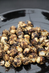 Variety of healthy plant and flower bulbs ready to plant in the ground