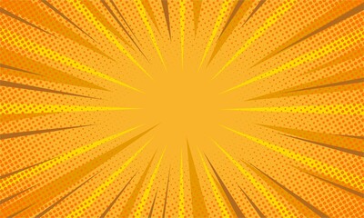 comic yellow abstract burst background