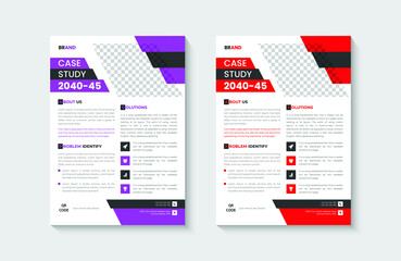 Corporate Business Case Study Conference Flyer Design Template