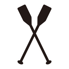 Paddle icon. Vector canoe paddle symbol