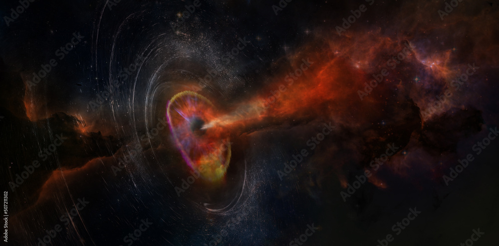 Canvas Prints black hole in space. elements of this image furnished by nasa.