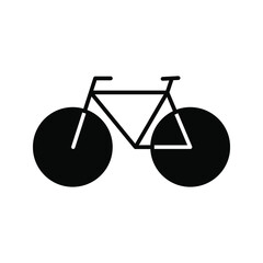 Bike icon vector logo template color editable