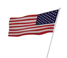 Obraz premium United states flag. vector illustration