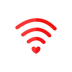 Wifi icon isolate on white background.