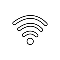 Wifi icon isolate on white background.