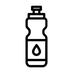 sport bottle line icon