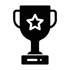 trophy glyph icon