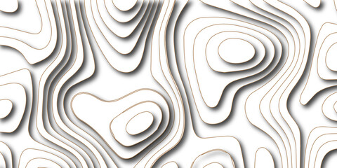 Abstract white papercut background with waves. Abstract papercut and multi layer cutout geometric pattern on vector, Abstract soft white background with waves, textured Papercut.