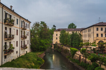 Fototapeta na wymiar View of Vicenza City Centre, Veneto, Italy, Europe, World Heritage Site