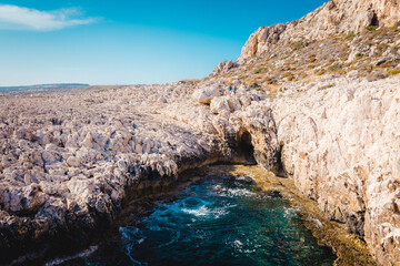 Summer landscape in Cyprus. View from the top of Cape Greco.
