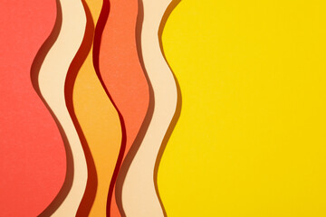 Colorful and abstract psychedelic background, space for text