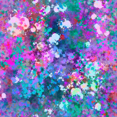 Abstract pastel colored seamless pattern Multicolored layered spots, blots, strokes and scribbles on a seamless surface