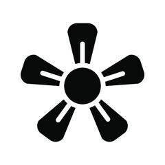 Obraz premium Flower Icon in trendy flat style isolated color editable