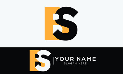 The letter BS initials logo is simple and modern