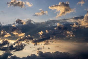 rainy clouds in the sky