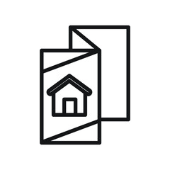 residential, residential, house rental line style icon set.